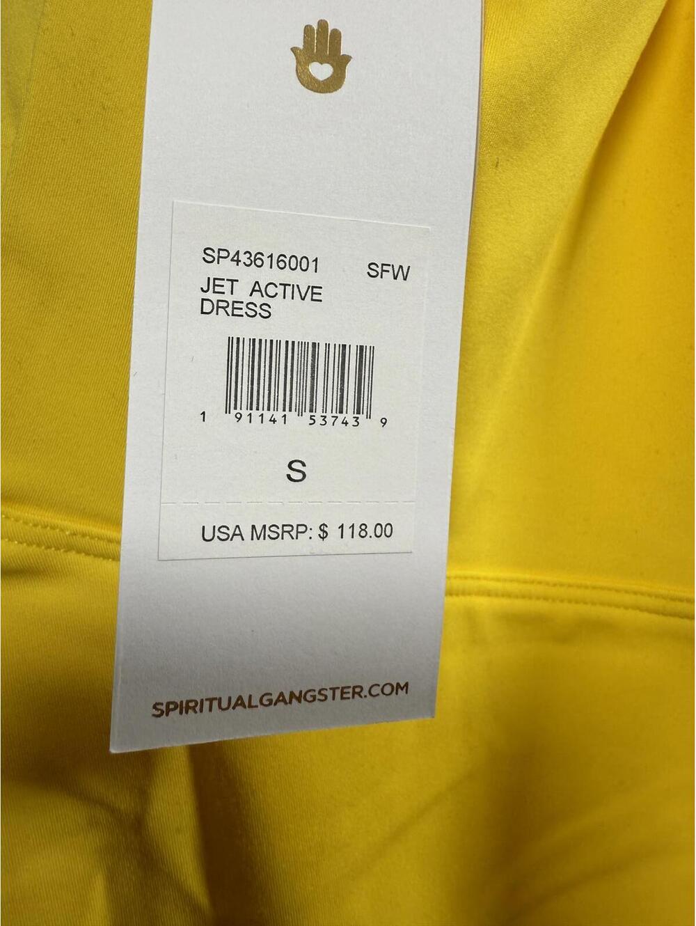 NWT Spiritual Gangster Jet Active Dress Yellow Size Small - Picture 6 of 8
